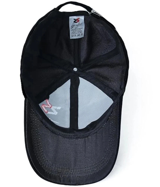 ZAYSOO Black Silk Mens Cap ( Pack of 1 ) - Black