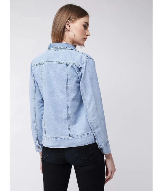 Miss Chase - Cotton Blue Denim Jacket - None