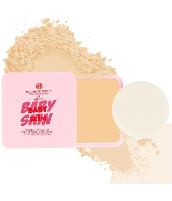 Adbeni Baby Skin Compact Powder 25gm | Whitening Oil Control & Silky Moisturizing (Shade-01)