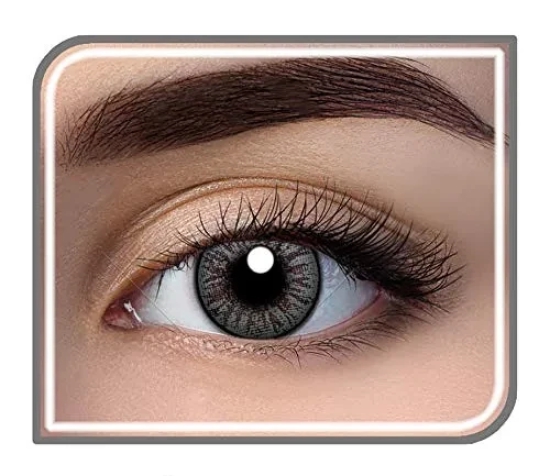 Aryan Quaterly (3 Months) Color Contact Lens (-00.00 - 10.00 Sapphire Blue)--8.00 / soft  Hazel