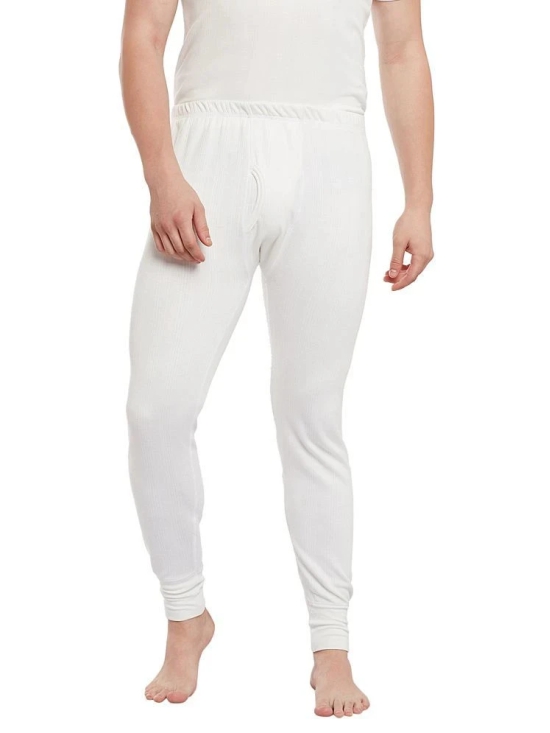 Vimal Jonney Cotton Blend Mens Thermal Bottoms ( White ) - None