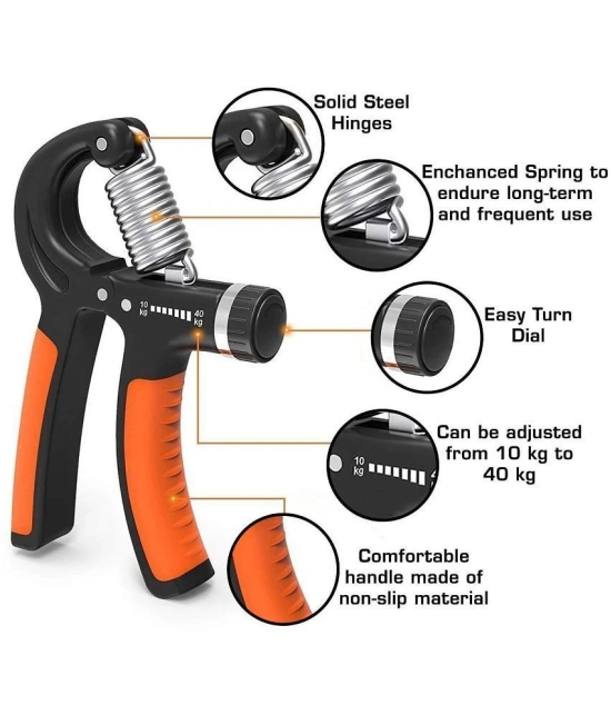 Adjustable Hand Grip Gripper, Adjustable Resistance Hand Grip Strengthener,Pack of 1 - Orange