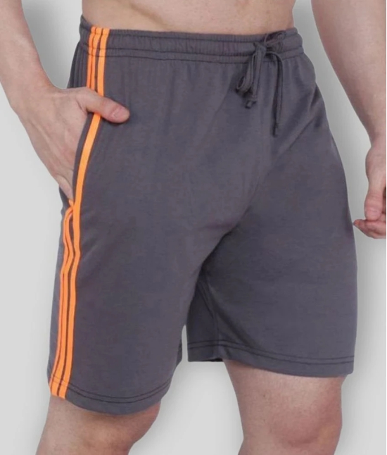 Neo Garments - Grey Cotton Mens Shorts ( Pack of 1 ) - None