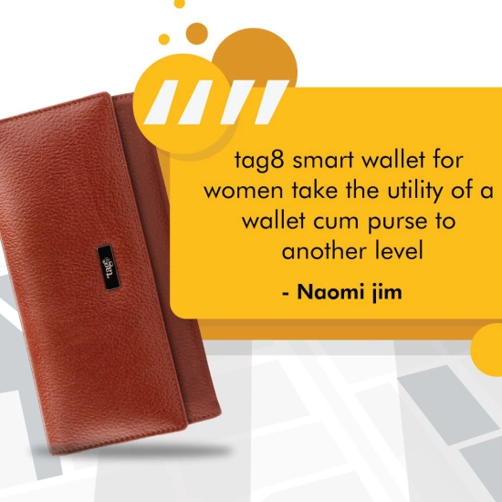 tag8 - Dolphin Bluetooth Womens Smart Wallet Purse for ladies