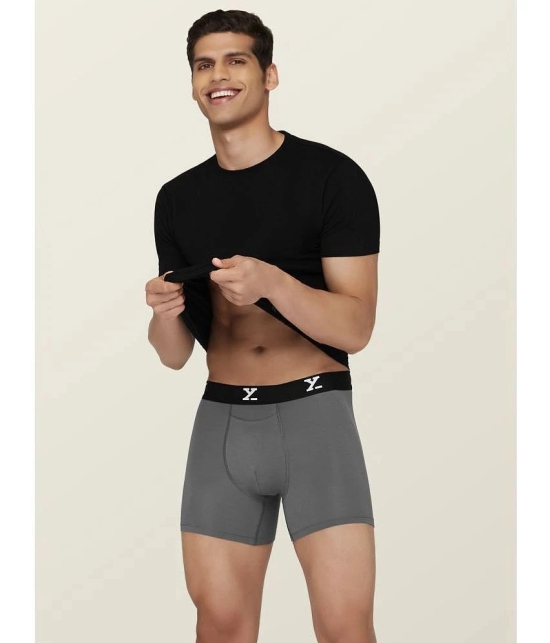 XYXX Modal Mens Trunks ( Grey Melange ) - None