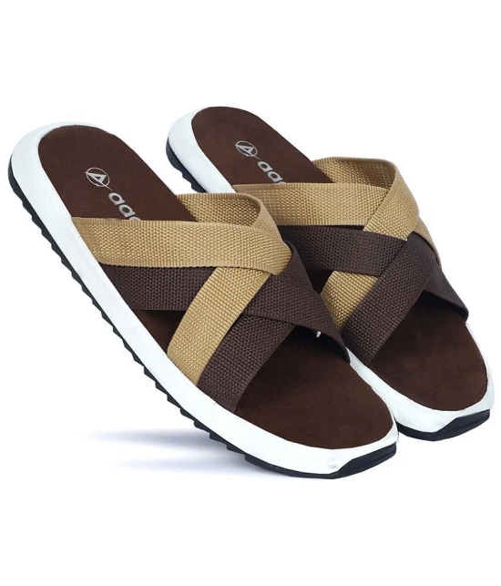 Aadi - Brown Mens Daily Slipper - None