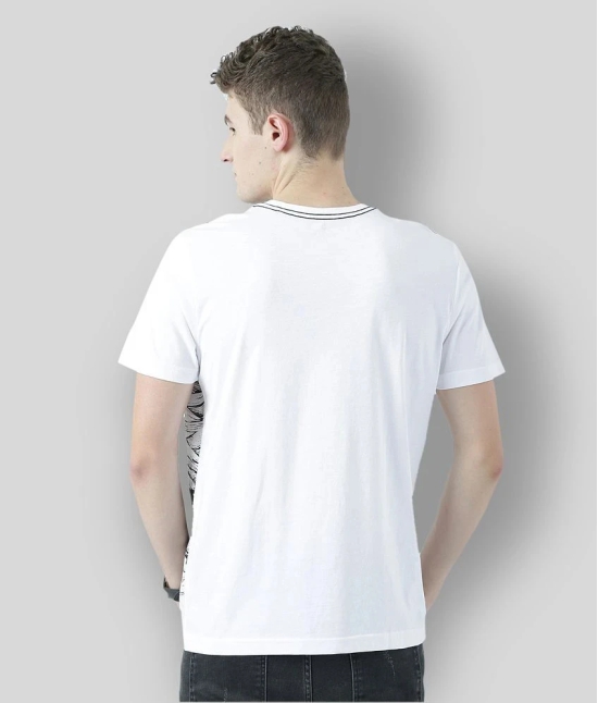 Huetrap - White Cotton Regular Fit  Mens T-Shirt ( Pack of 1 ) - None