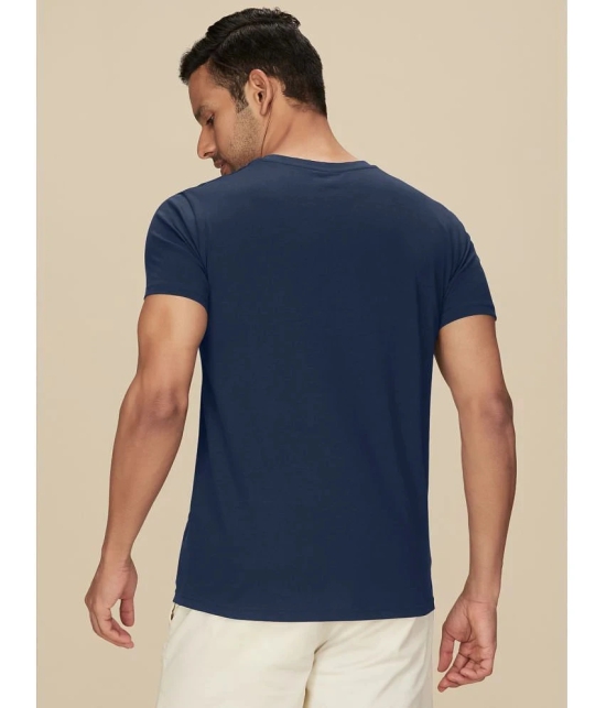 XYXX Cotton Regular Fit Solid Half Sleeves Mens T-Shirt - Navy ( Pack of 1 ) - None