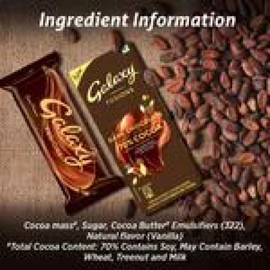 Galaxy Fusions Dark Chocolate Bar - Silky & Smooth, With Cocoa, 110 G