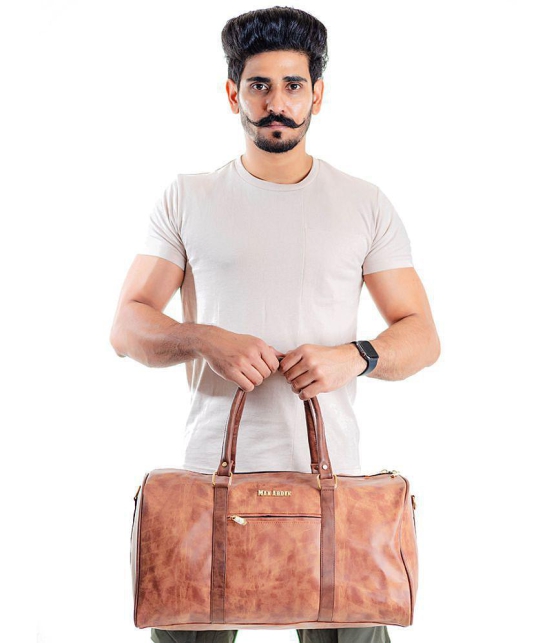 Man Arden - Tan Leather Duffle Bag - Onesize