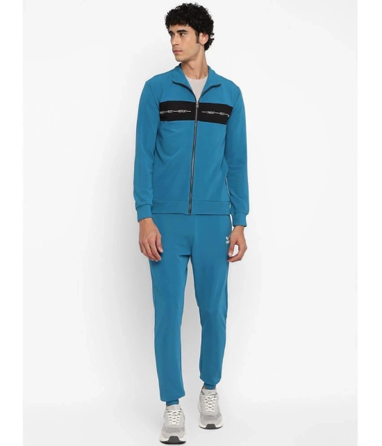 YUUKI - Sky Blue Polyester Regular Fit Colorblock Mens Sports Tracksuit ( Pack of 1 ) - None