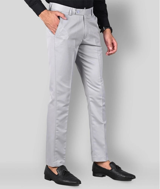 MANCREW - White Polycotton Slim - Fit Mens Formal Pants ( Pack of 2 ) - None