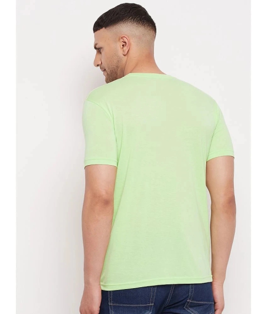 Lycos - Cotton Blend Regular Fit Sea Green Mens T-Shirt ( Pack of 1 ) - None