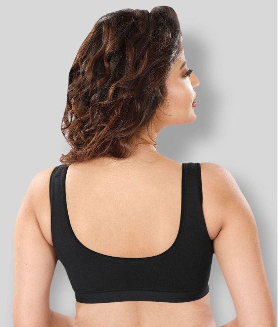 Dermawear Multi Color Poly Cotton Color Blocking Sports Bra - 2XL