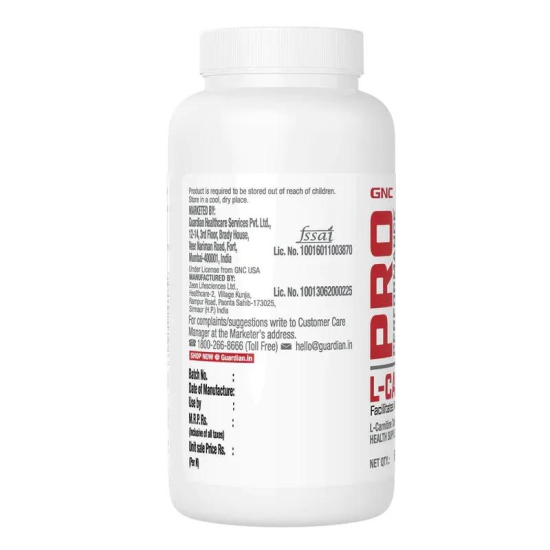 GNC Pro Performance L-Carnitine Tablets 500mg-60