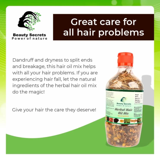 HERBAL HAIR OIL MIX FOR STRONGER AND THICKER HAIR-100gm