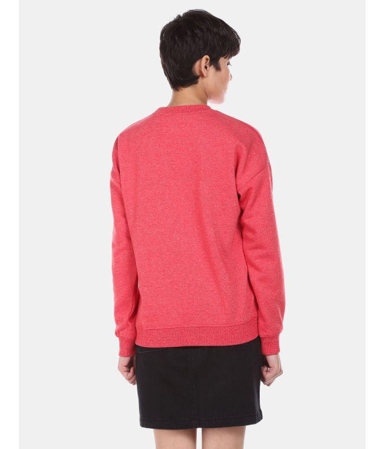 Sugr Polyester Red Non Zippered Sweatshirt - None