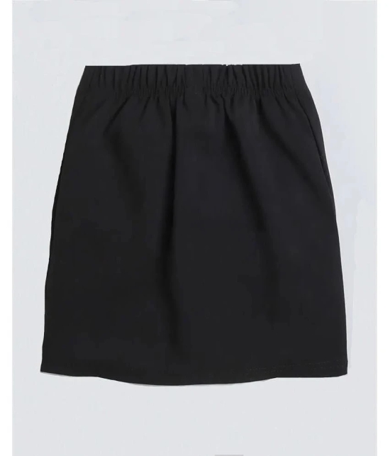 Addyvero - Black Cotton Blend Girls Straight Skirt ( Pack of 1 ) - None