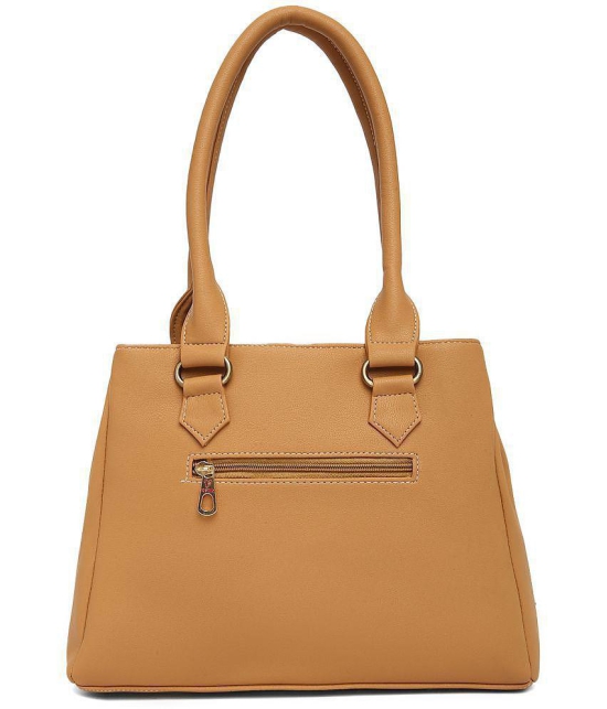 Fostelo Beige P.U. Shoulder Bag - Beige