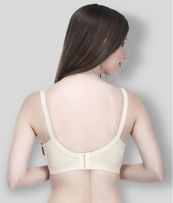 Elina - Beige Cotton Non - Padded Womens Everyday Bra ( Pack of 1 ) - None