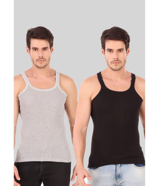 Hap Kings - Multi Cotton Mens Vest ( Pack of 2 ) - None