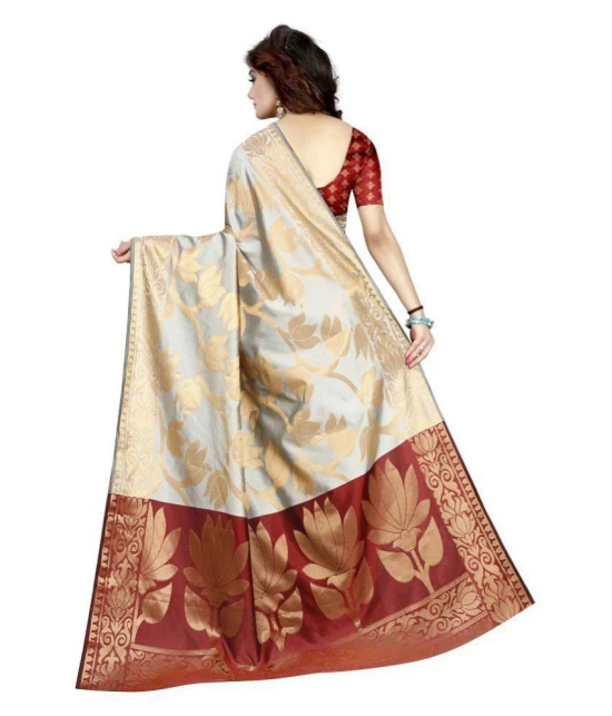 Gazal Fashions - Multicolor Silk Saree With Blouse Piece (Pack of 1)