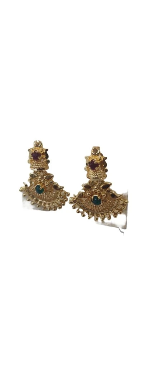 Stone Jhumka Earrings