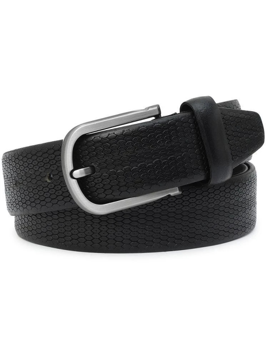 Loopa - Black 100% Leather Mens Formal Belt ( Pack of 1 ) - None