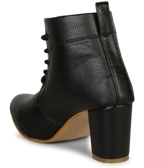 Commander - Black Womens Ankle Length Boots - None