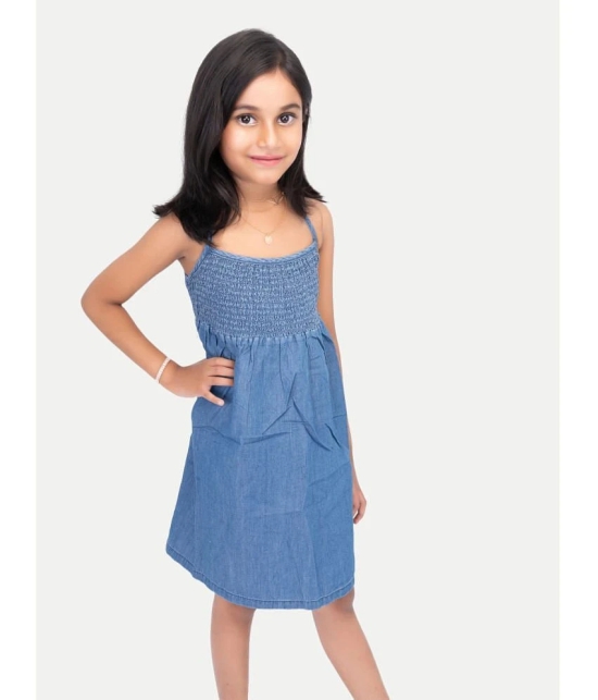 Radprix Blue Cotton Blend Girls Top ( Pack of 1 ) - None