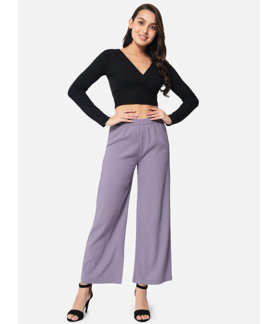 ALL WAYS YOU - Purple Polyester Straight Womens Palazzos ( Pack of 1 ) - None