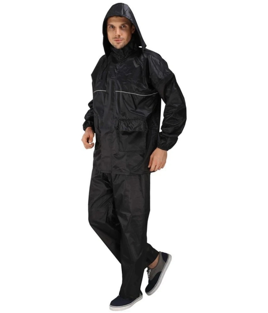 Goodluck Raincoat Set - Black - None