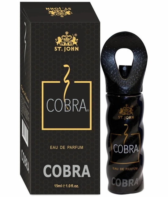 ST.JOHN Cobradorant Sport 150ml*2 & Cobra 15ml Deodorant Spray & Perfume for Men (315ml) Pack of 3