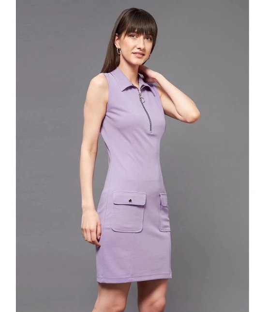 Miss Chase - Lavender Polyester Womens Bodycon Dress ( Pack of 1 ) - None