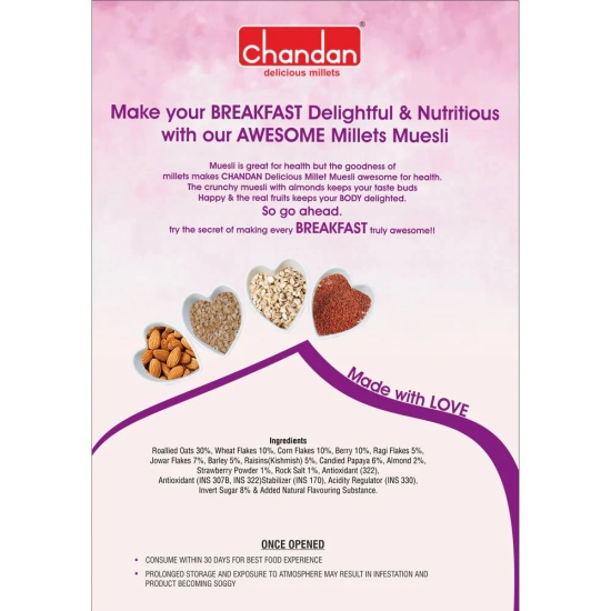 Chandan Mouth Freshner Delicious Millets Fruit & Nut Museli 400gm