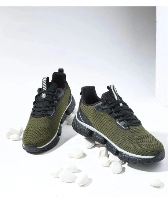 Impakto - Olive Mens Sports Running Shoes - None