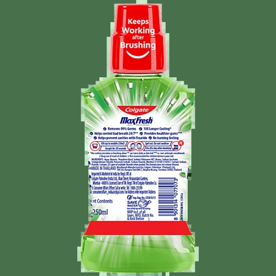 Colgate Plax Fresh Tea Mouth Wash, 250 Ml