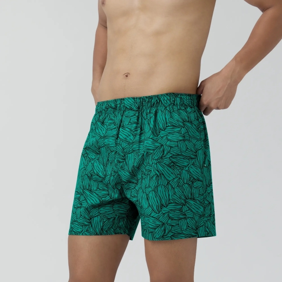 Remix Cotton Boxers Nutty Green L