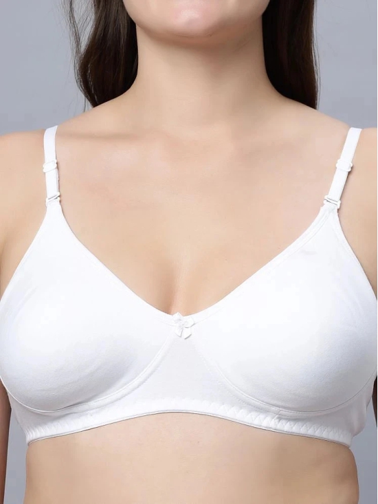 IN CARE LINGERIE Cotton Lightly Padded Womens T-Shirt Bra ( White ) NAVYA_WHITE_44B - None