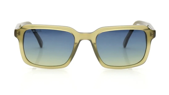 Blue Geometric Sunglasses for Men