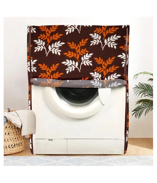 E-Retailer Single Polyester Brown Washing Machine Cover for Universal Front Load - Brown