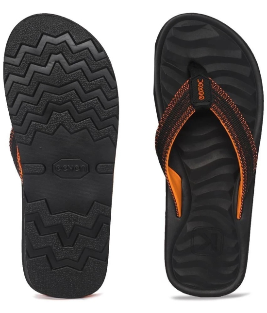 Paragon Black Mens Thong Flip Flop - None