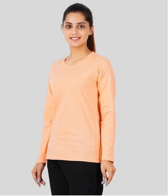 ferocious - Orange Cotton Regular Fit Womens T-Shirt ( Pack of 1 ) - None