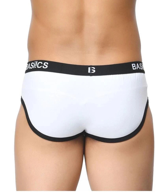 Basiics By La Intimo White Brief Single - L