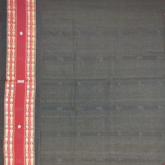 Bomkai Cotton Ikat Saree