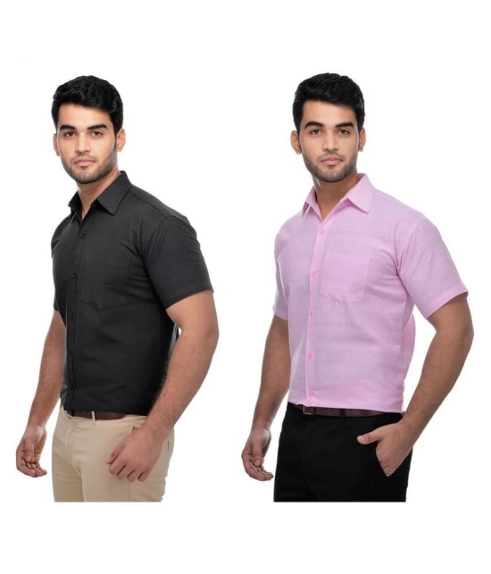 DESHBANDHU DBK - Multicolor Cotton Regular Fit Mens Casual Shirt (Pack of 2 ) - None