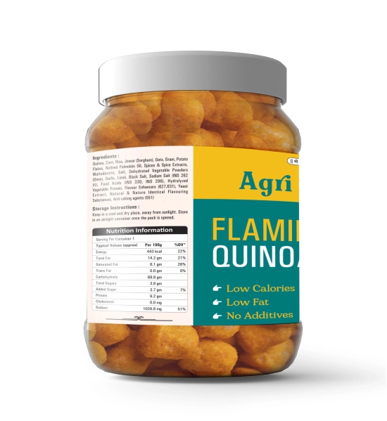 Agri Club Flamin Hot Quinoa Puff, 150 gm (Pack of 2)