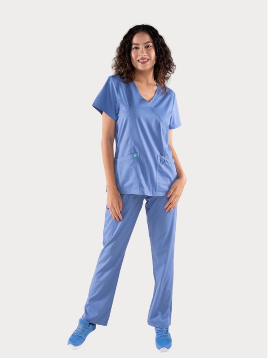 Free Motion Woven Scrub Pant - Womens-2XL / Caribbean