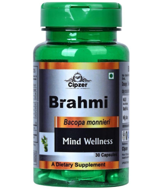 Cipzer Brahmi Capsule for Mental Wellness, 60 Capsules (pack of 1)