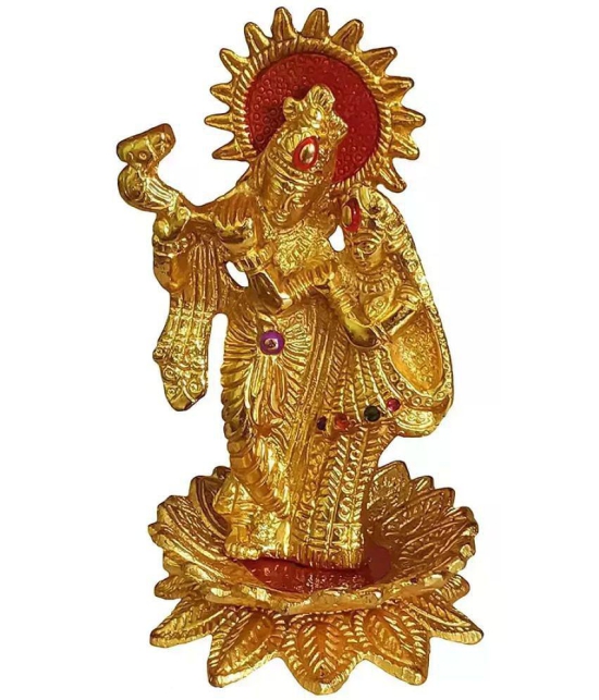 PAYSTORE - Metal Radha Krishna Religious Showpiece Idol 5 cm ( Pack of 1 )